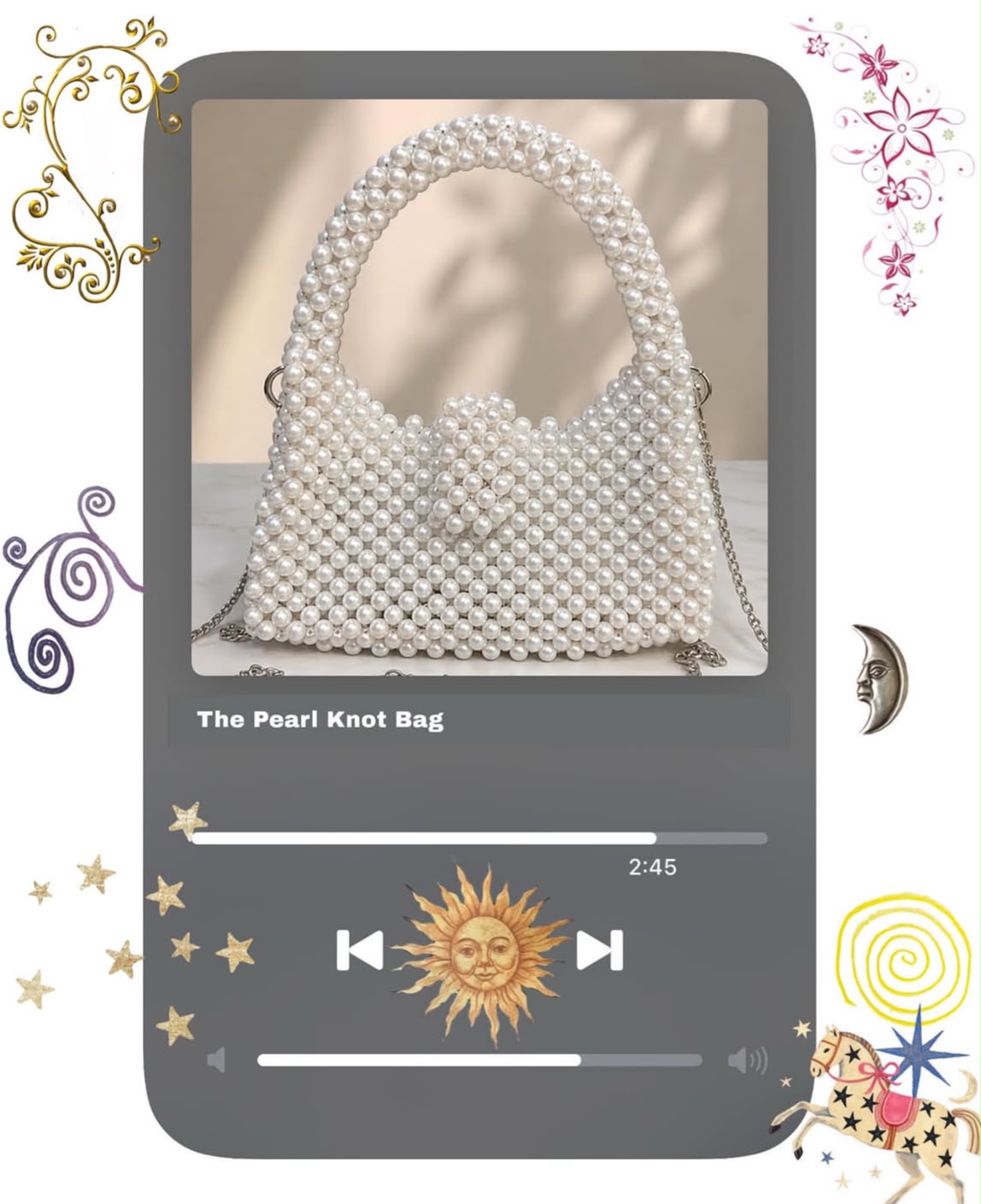 The Pearl Knot — Ivory pearl with knot detail