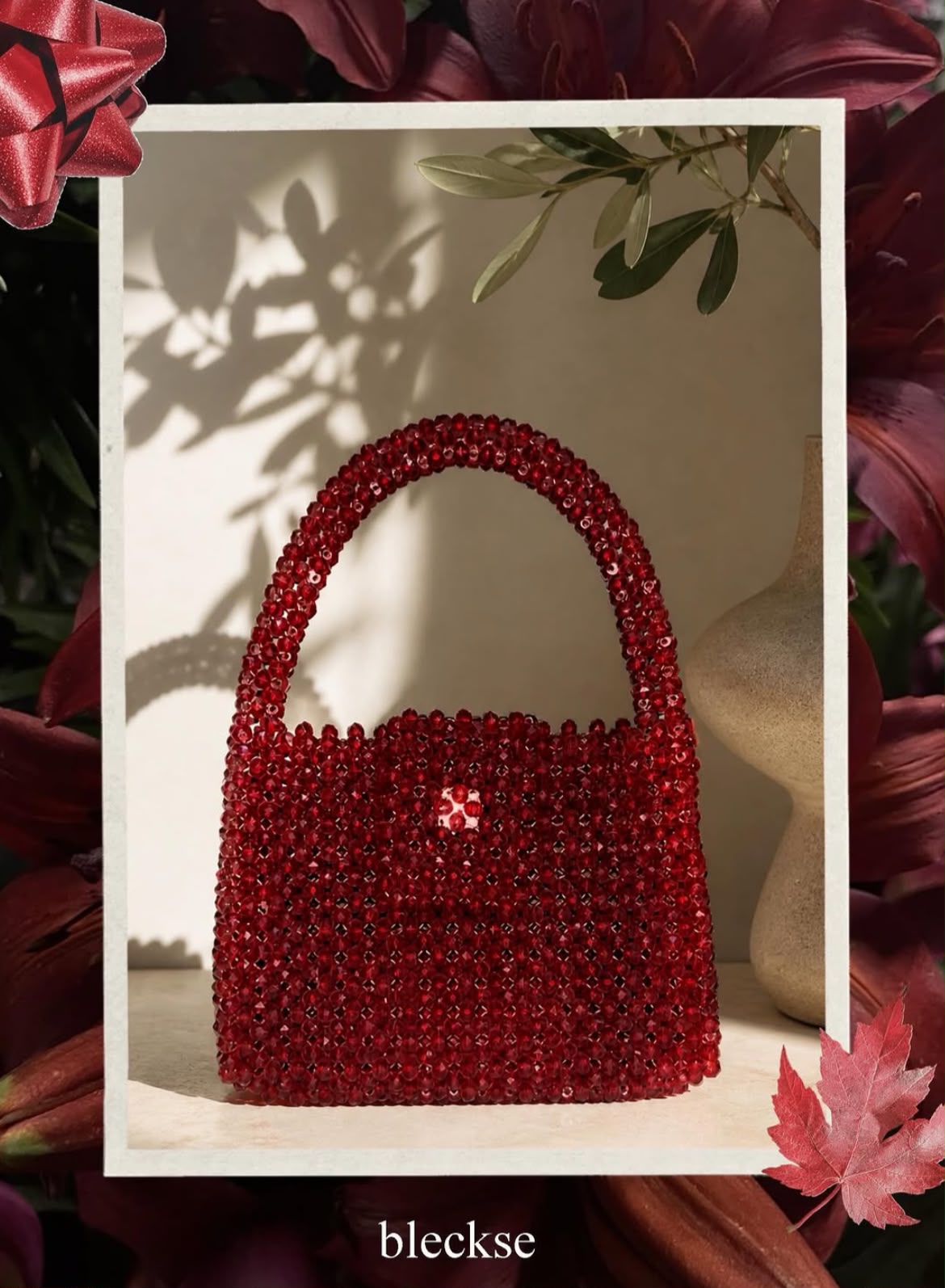 Can I Call You Rose (Rouge) — Deep red crystal top handle